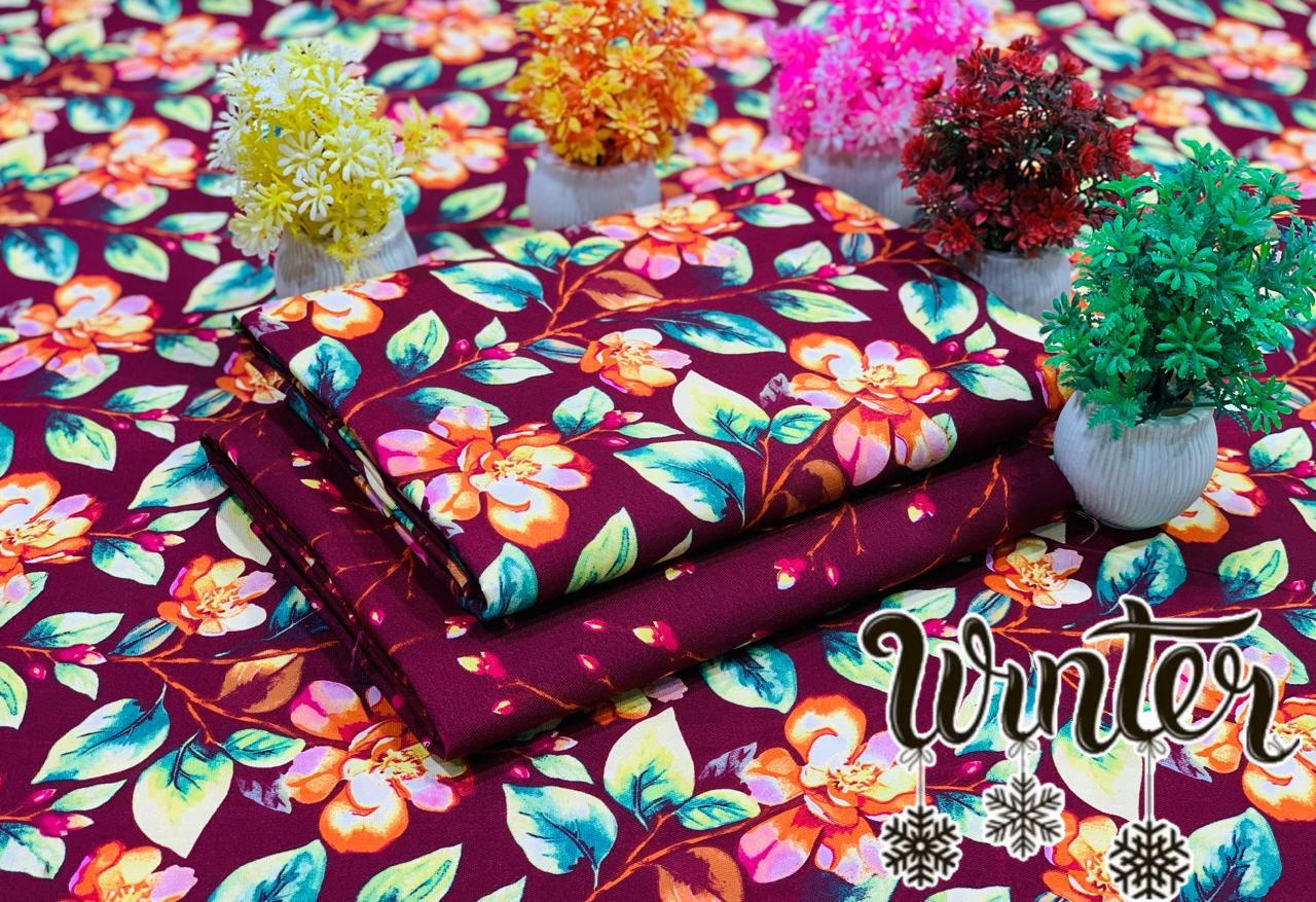 MARINA WOOL WINTER 2PC FLORAL PRINTS