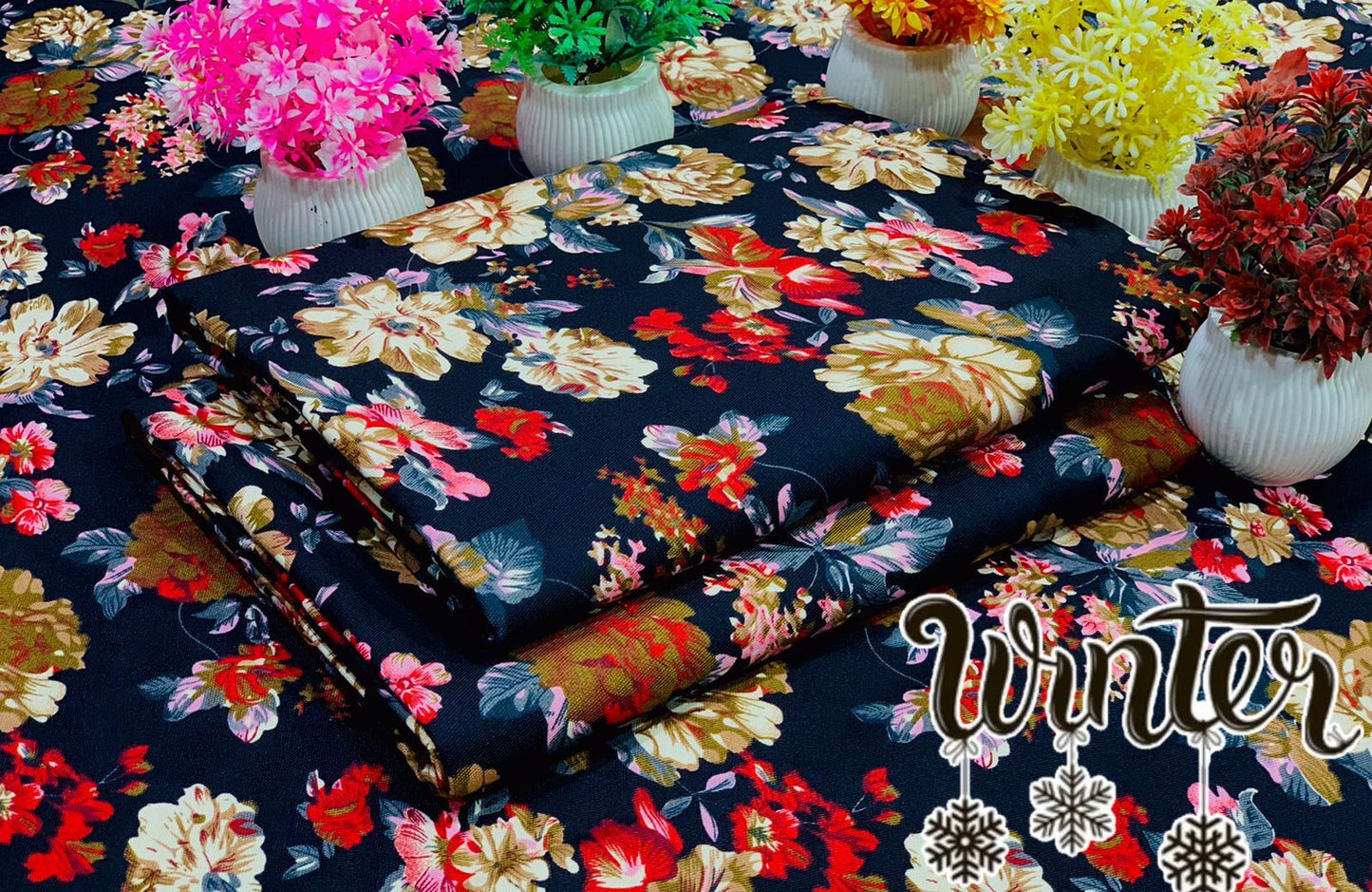 MARINA WOOL WINTER 2PC FLORAL PRINTS