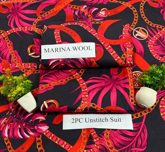 MARINA WOOL WINTER 2PC FLORAL PRINTS