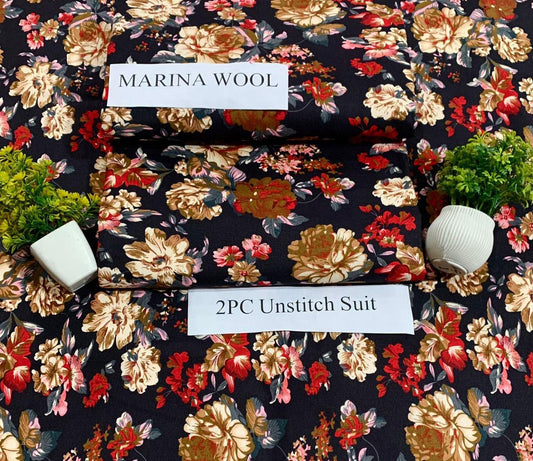 MARINA WOOL WINTER 2PC FLORAL PRINTS