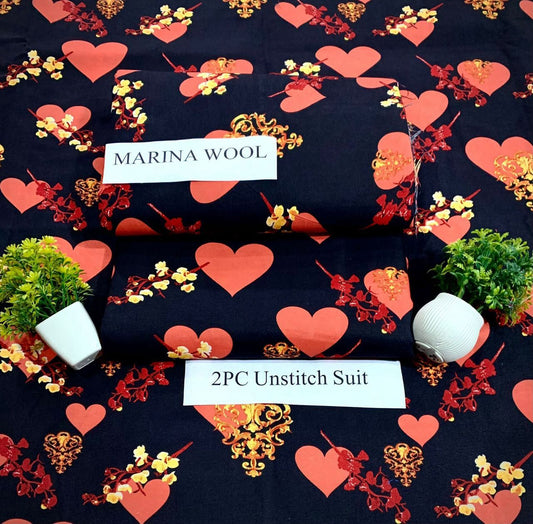 MARINA WOOL WINTER 2PC FLORAL PRINTS