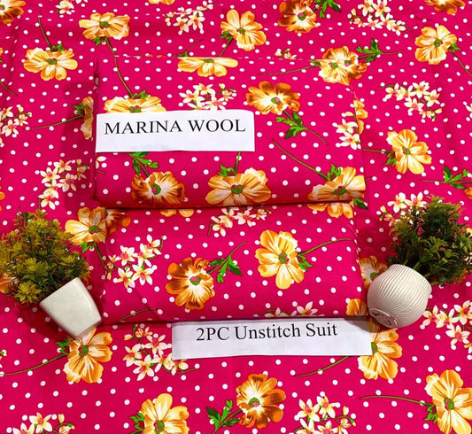 MARINA WOOL WINTER 2PC FLORAL PRINTS