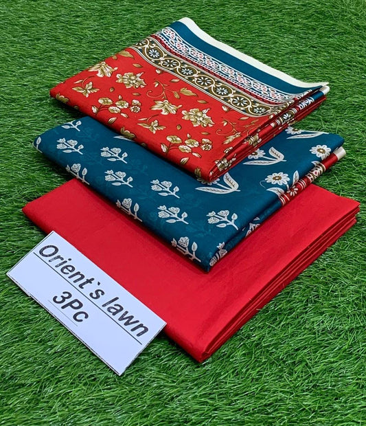 ORIENT LAWN 3PC DIGITAL PRINT LUXURY 90/70 WITH 100/100 VOIL DUPATTA