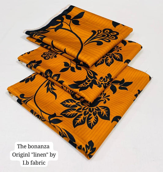 IB Bonanaza Digital Printed Linen 3PC