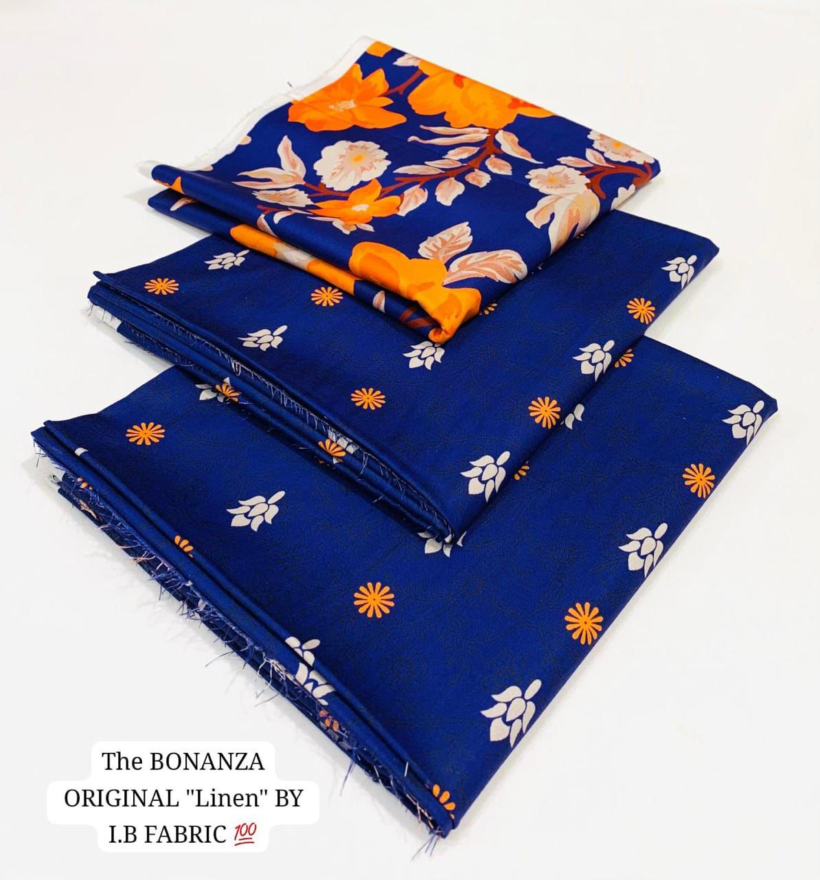 IB Bonanaza Digital Printed Linen 3PC