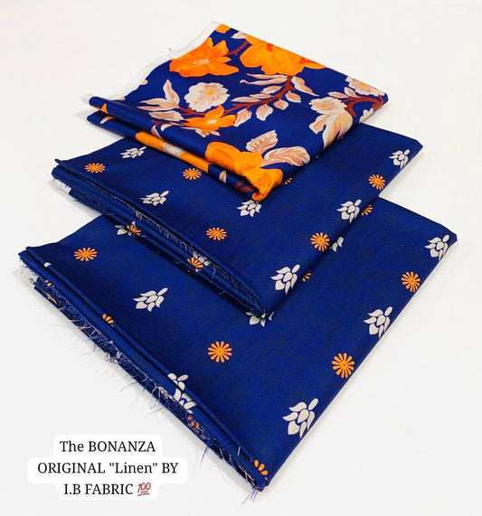 IB Bonanaza Digital Printed Linen 3PC