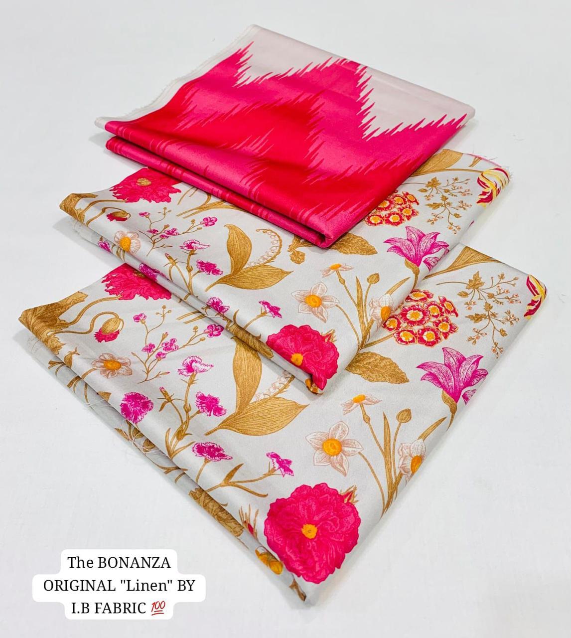 IB Bonanaza Digital Printed Linen 3PC