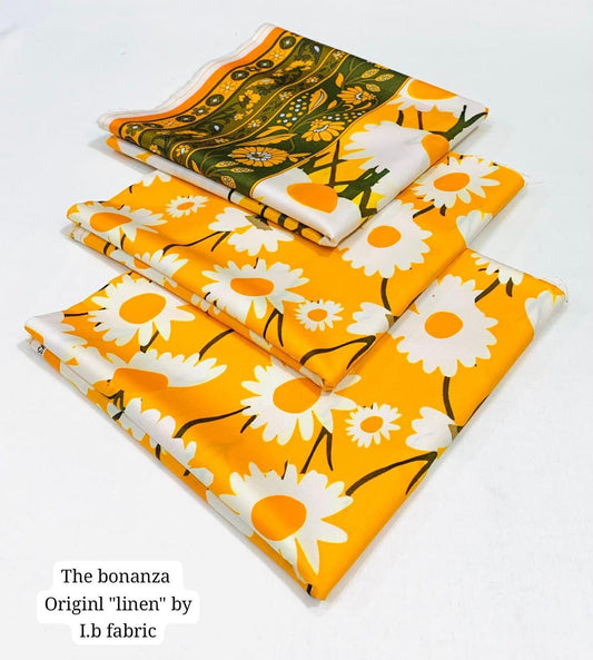 IB Bonanaza Digital Printed Linen 3PC